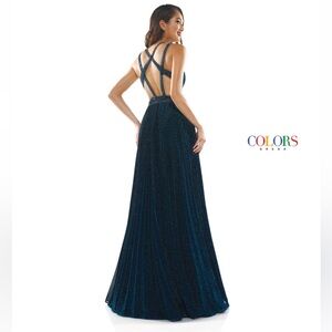 Stunning Teal Pleated Dress